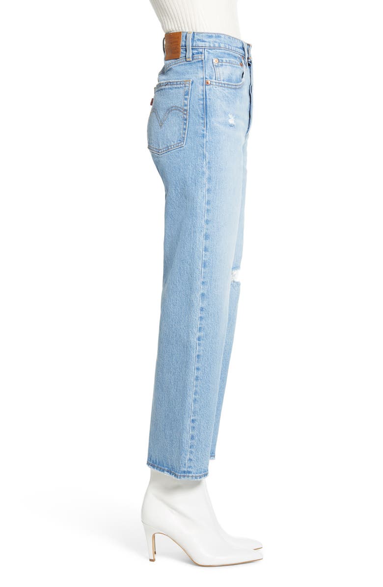 Levi's<sup>®</sup> Ribcage High Waist Straight Leg Ankle Jeans, Alternate, color, 