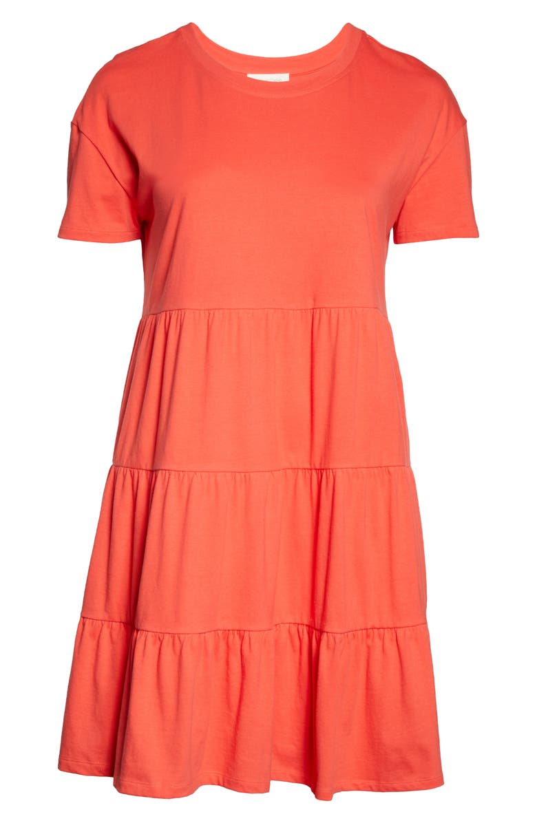 Treasure & Bond Tiered T-Shirt Dress, Alternate, color, 