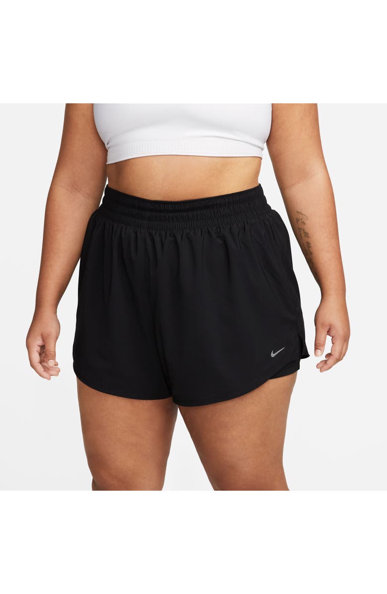 Nike Dri-FIT One High Waist 2-in-1 Shorts, Alternate, color, Black/ Reflective Silver