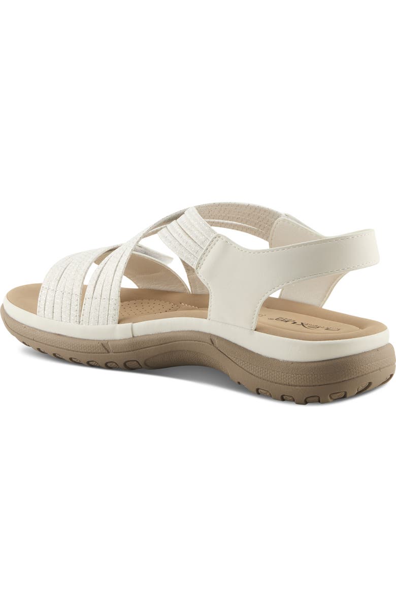 Flexus by Spring Step Crossbeam Sandal, Alternate, color, White
