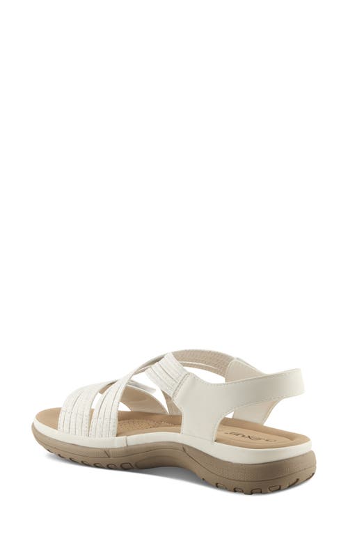 Flexus By Spring Step Crossbeam Sandal In White