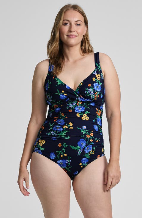 Sweetheart Underwire Wrap One Piece Swimsuit