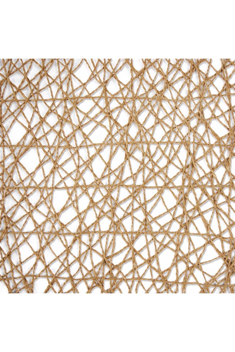 Taupe Woven Paper Square Placemat Set/6, 16x16", Alternate, color, Taupe