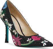 Betsey Johnson Brice Crystal Floral Pump