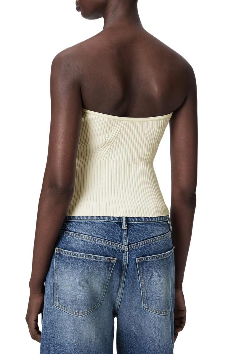 AllSaints Cruz Rib Tube Top, Alternate, color, 
