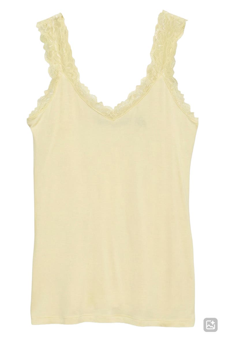 Rosa Lace Trim Tank, Alternate, color, FLAN
