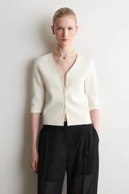 COS Jacquard-knit Cardigan