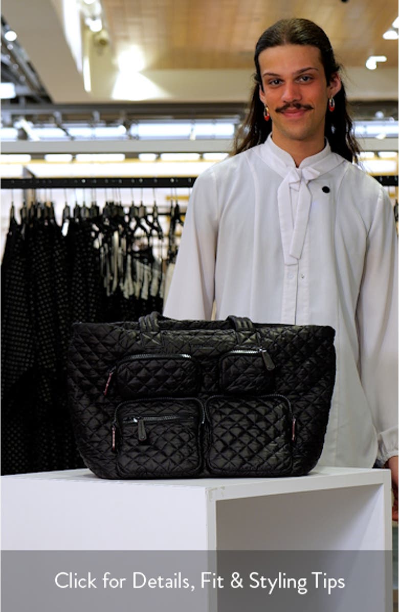 Large Metro Quilted Nylon Tote, sales video thumbnail