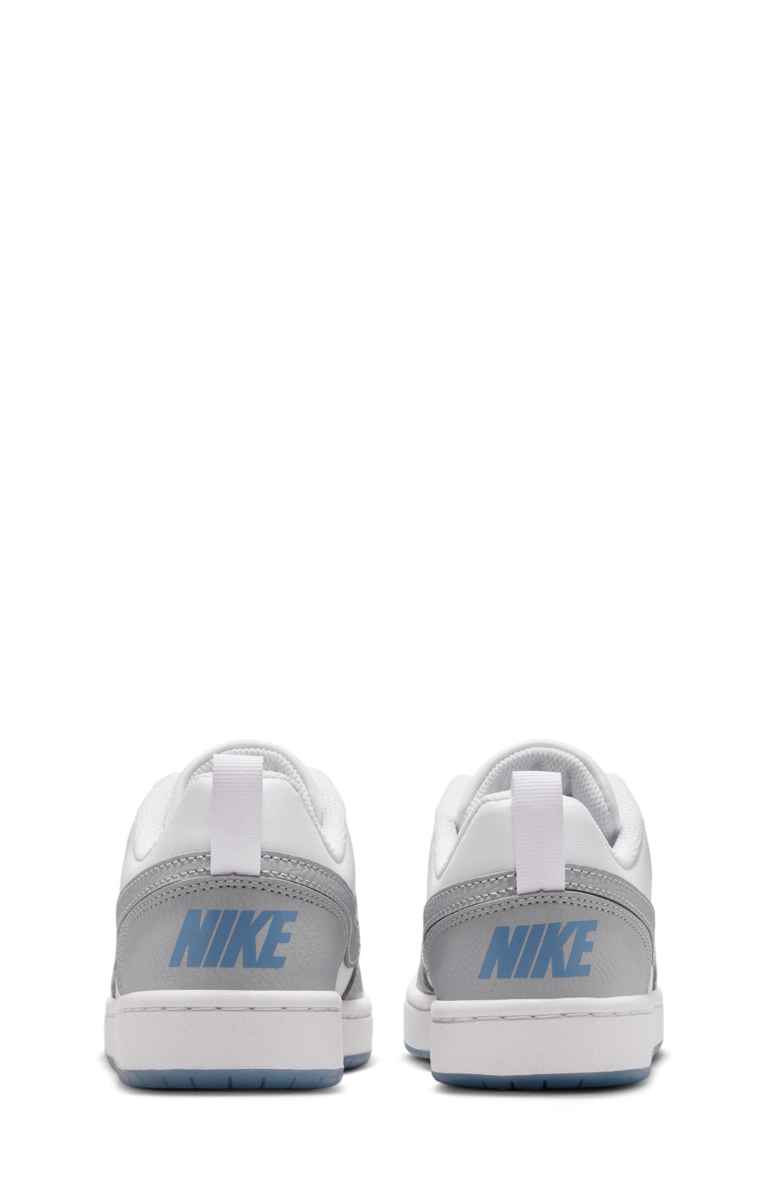 Kids' Court Borough Low Sneaker, Alternate, color, WHITE/ WOLF GREY/ WORK BLUE