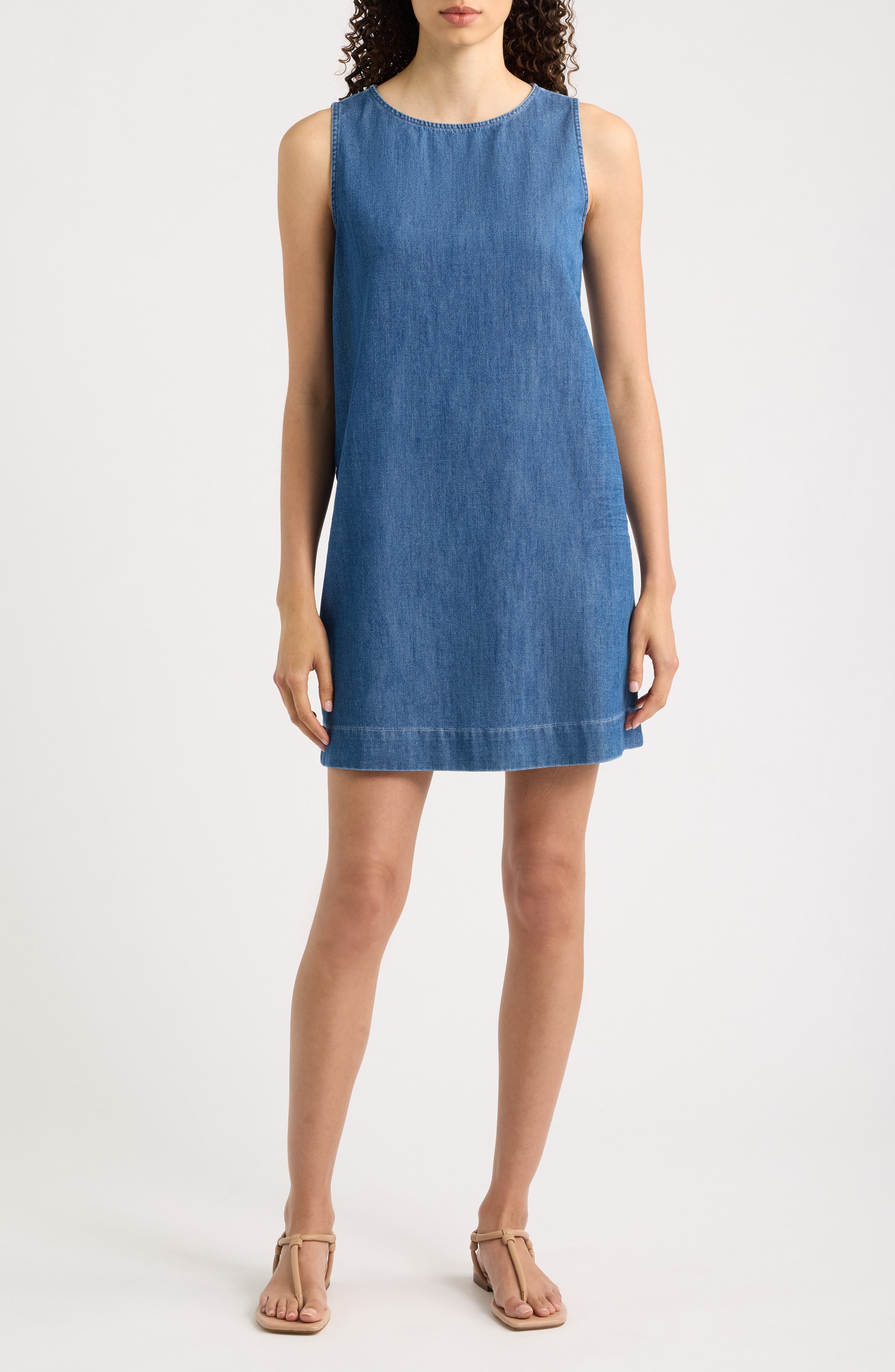 selected DISTRESSED INDIGO WASHED DENIM