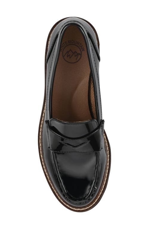 White Mountain Footwear Gunner Lug Sole Platform Penny Loafer