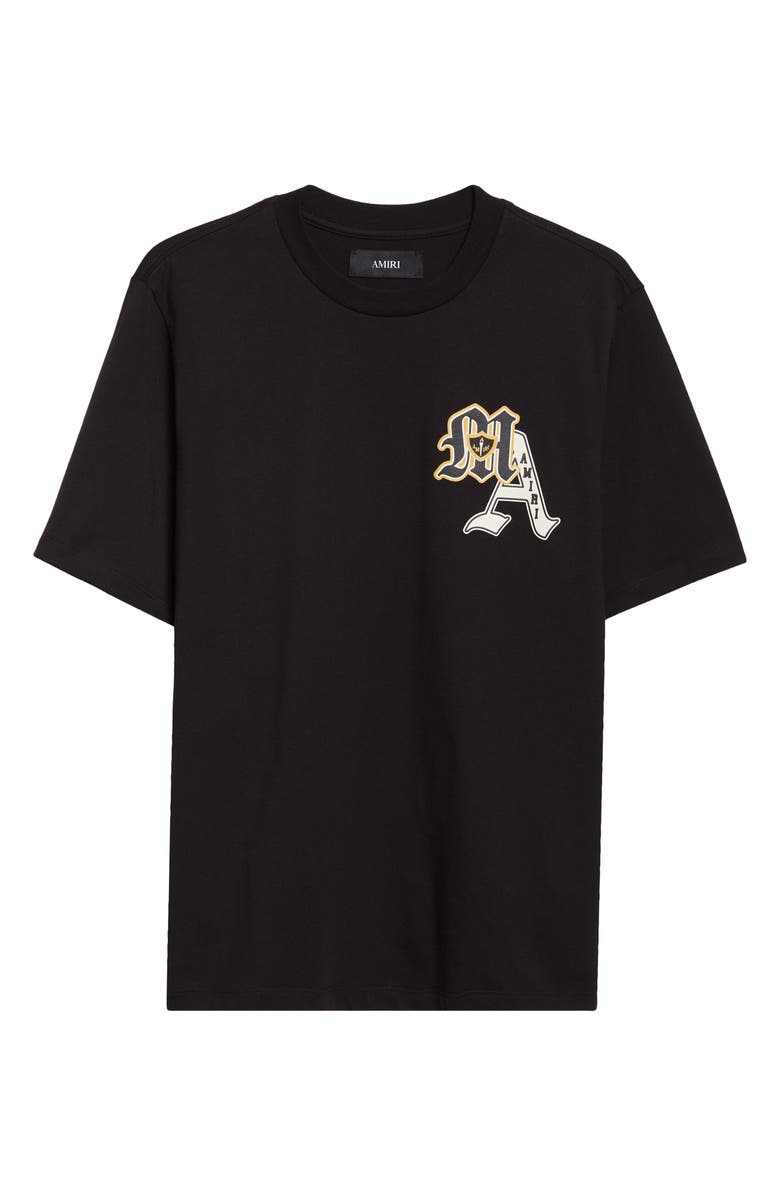 AMIRI Varsity Patch T-Shirt, Main, color, Black