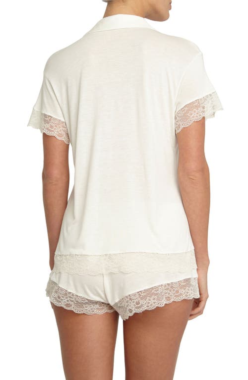 Eberjey 'malou' Lace Trim Pajamas In Neutral