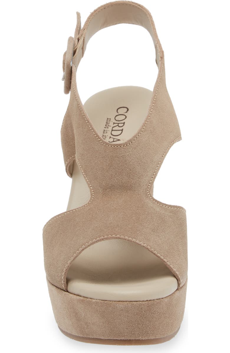 Cordani Taylin Platform Sandal, Alternate, color, Tortora Suede