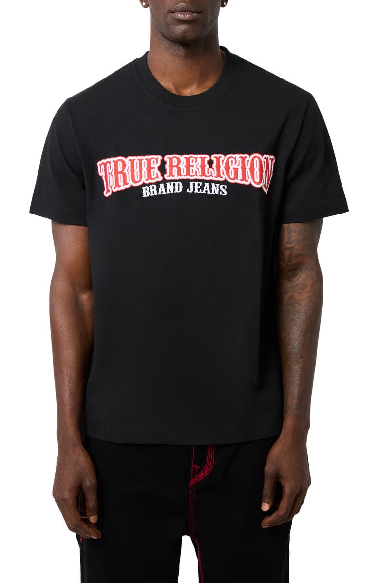 True Religion Railroad Embroidered Logo T-Shirt, Main, color, 