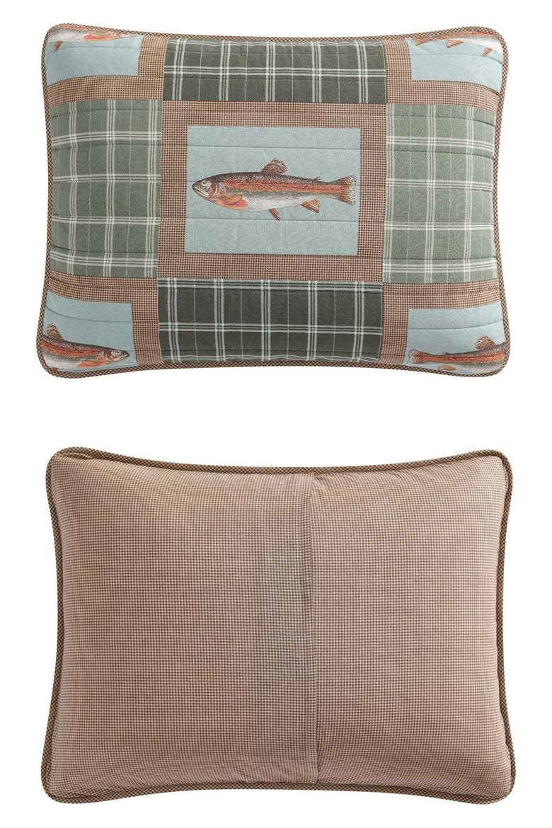 Trout Lake Quilt Set, Alternate, color, OLIVE GREEN/ OAK
