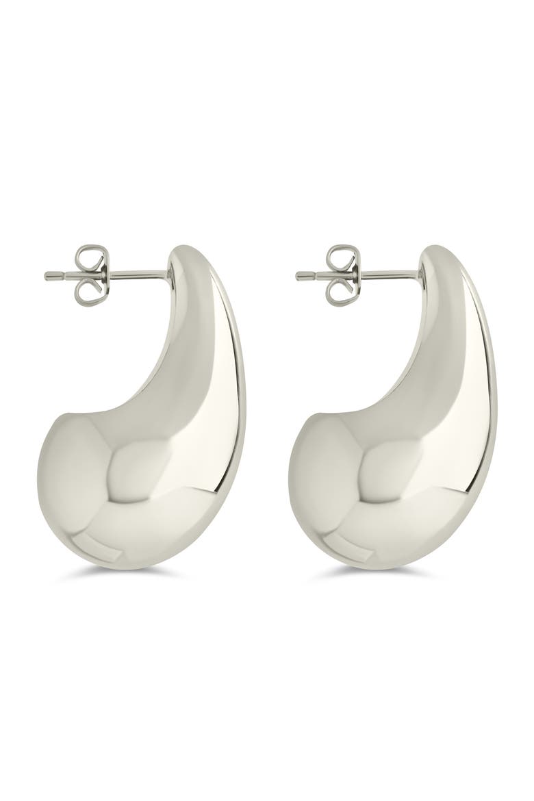 Callie Cubic Zirconia Teardrop Earrings, Alternate, color, SILVER