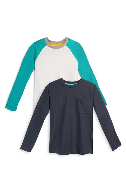 Organic Cotton Kids Long Sleeve T-Shirt 2-pack