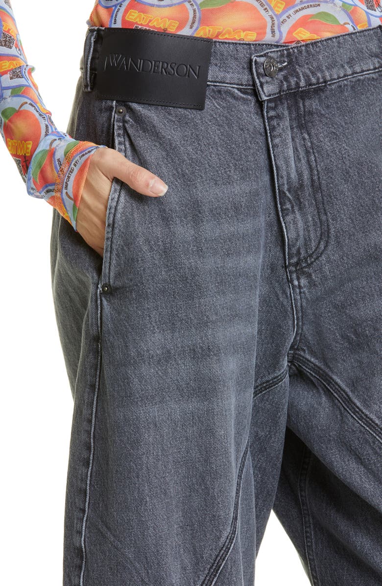 JW Anderson Twisted Workwear Jeans, Alternate, color, 