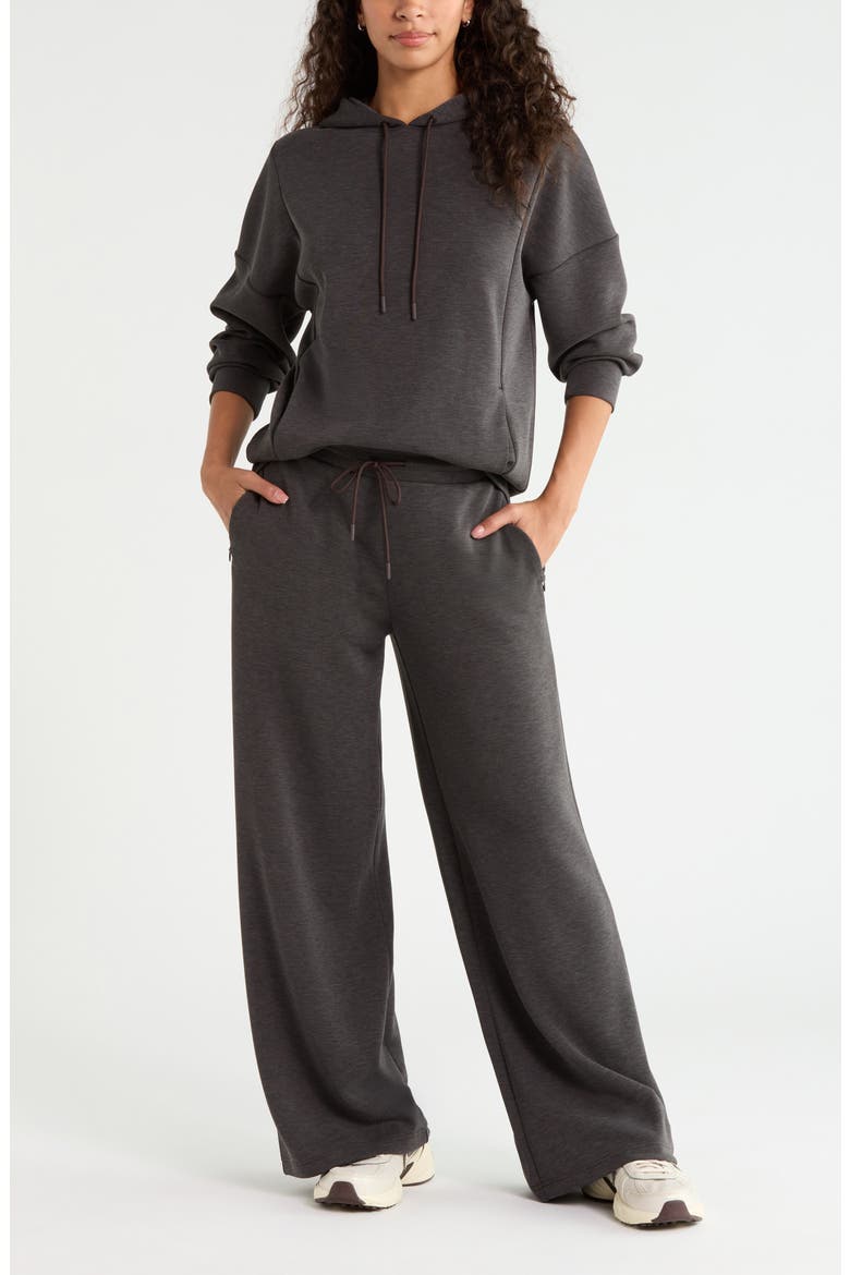 Soft Luxe Wide Leg Pants, Alternate, color, BROWN MOLE HEATHER