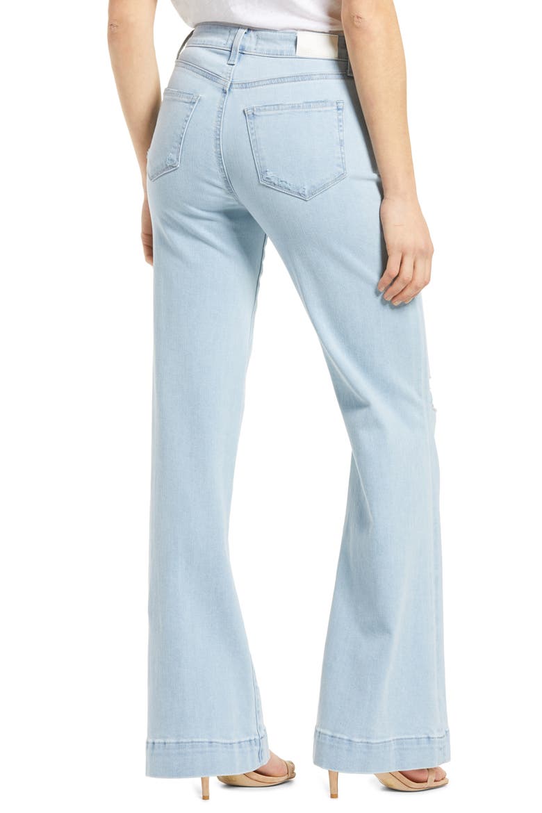 Leenah Ripped High Waist Wide Leg Jeans, Alternate, color, BROADWAY DESTRUCTED