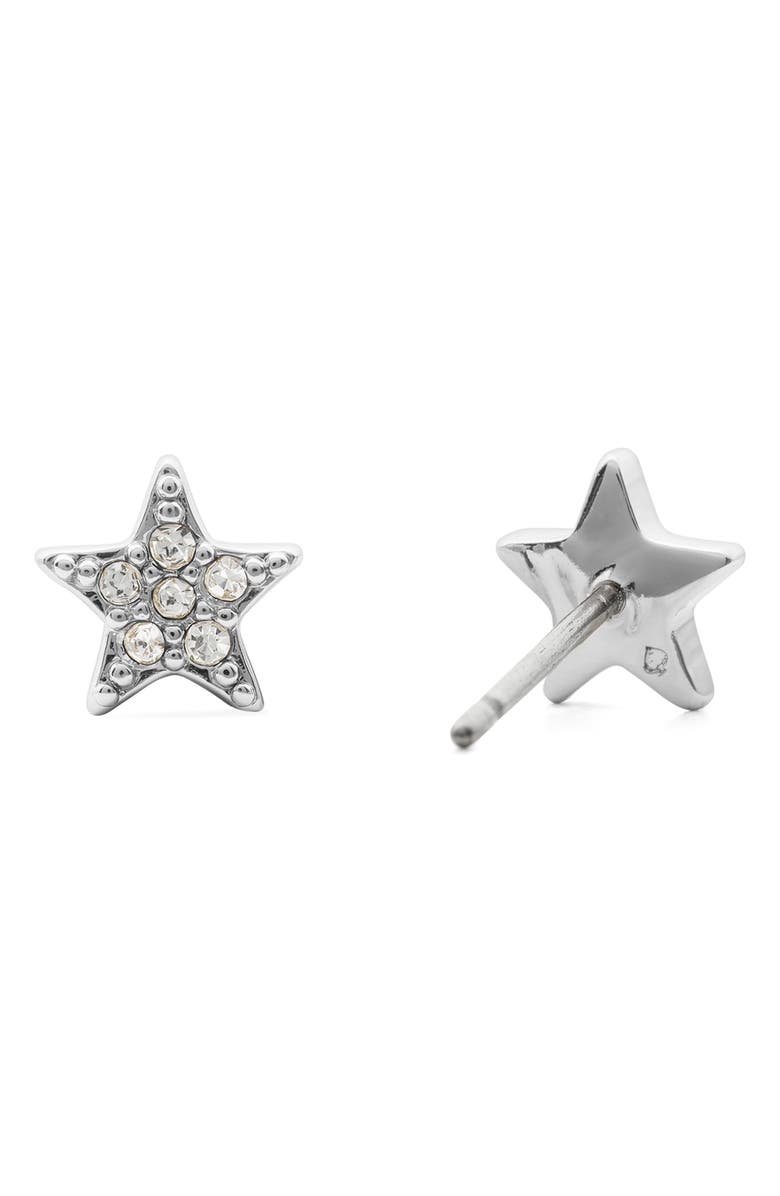 Kate Spade New York pavé mini star stud earrings, Alternate, color, 