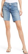 AG Nikki Raw Hem Denim Bermuda Shorts