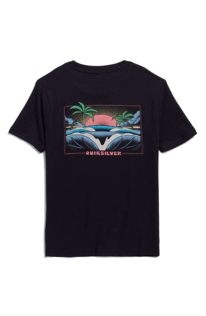 Quiksilver Kids' Amphibians Cotton Graphic T-Shirt, Alternate, color, Black
