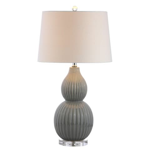Thatcher 28.25" Contemporary Transitional Ceramic LED Table Lamp