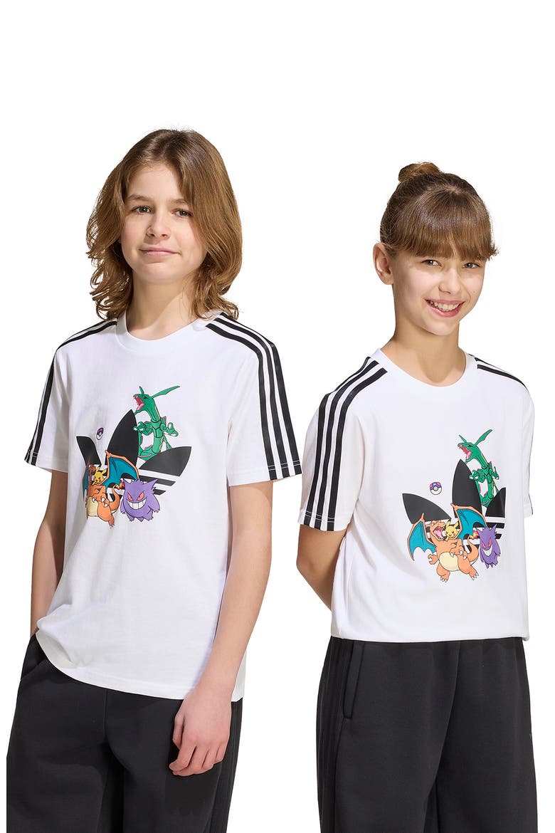 x Pokémon Kids' Cotton Graphic T-Shirt, Alternate, color, WHITE