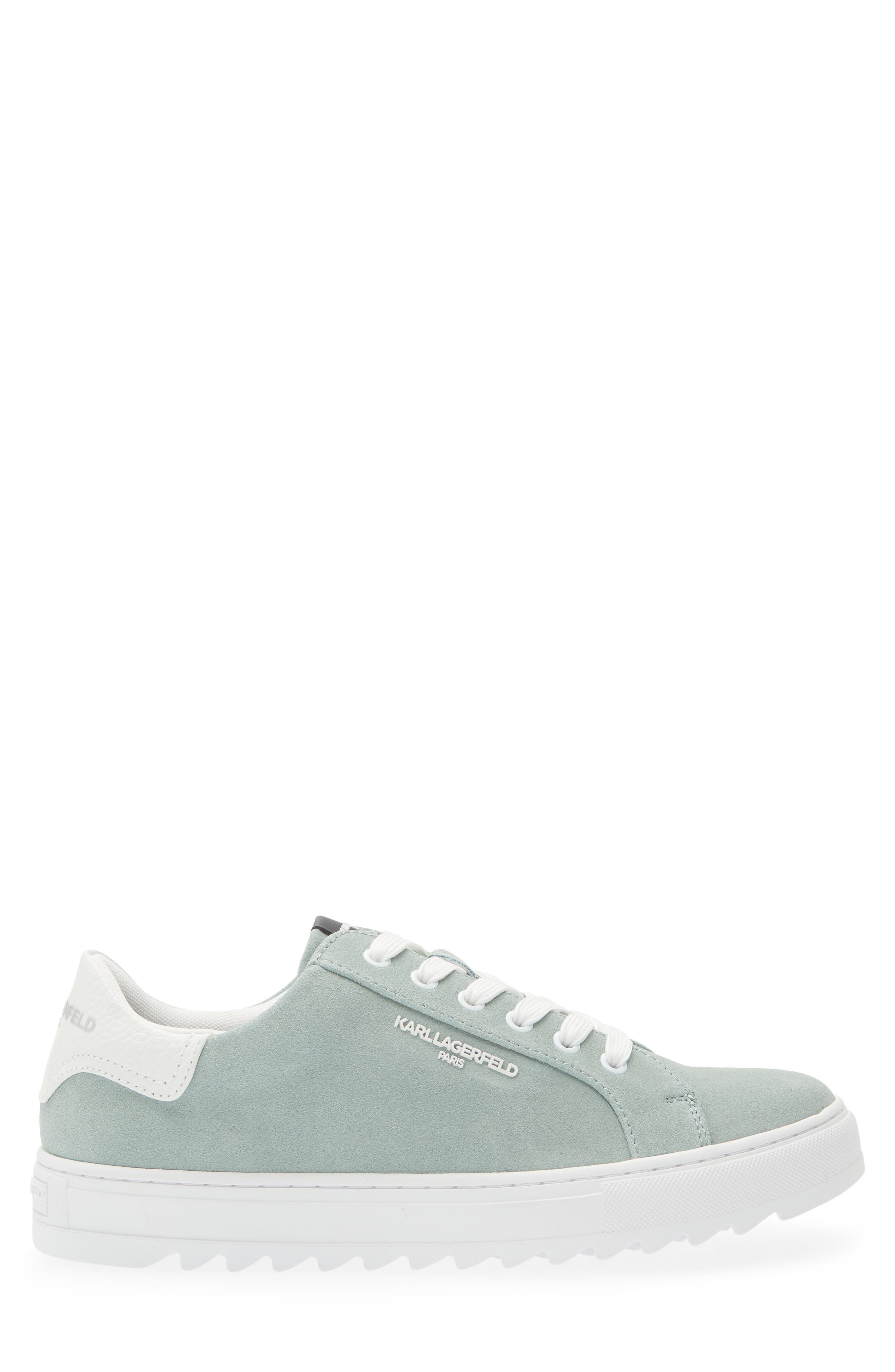KARL LAGERFELD PARIS Suede Low Top Sneaker, Alternate, color, 