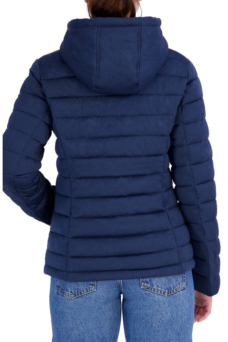 Water Resistant Stretch Puffer Jacket, Alternate, color, BLUE MELANGE