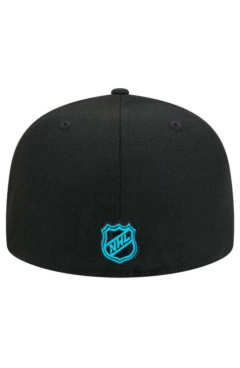 New Era Men's New Era Black San Jose Sharks Core 59FIFTY Fitted Hat, Alternate, color, Black