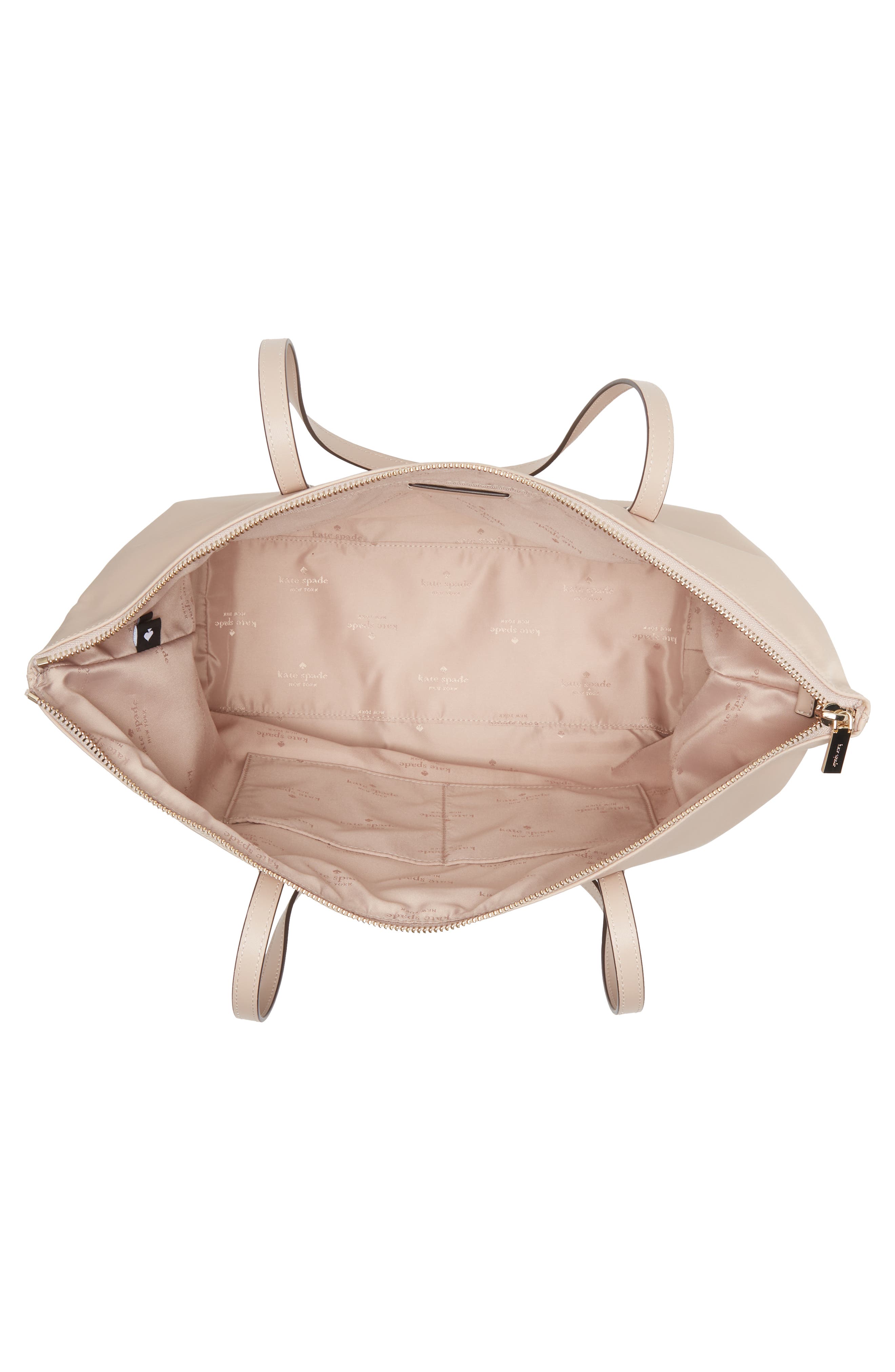 Kate Spade New York kitt recycled nylon large tote, Alternate, color, 