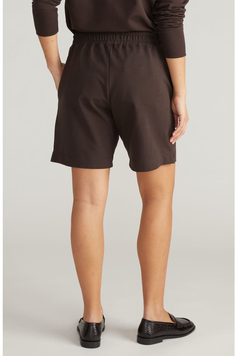 Hayes Stretch Cotton Sweat Shorts, Alternate, color, DARKEST BROWN