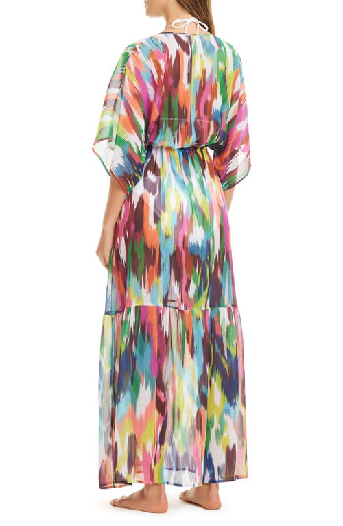 Bleu Rod Beattie Rod Beattie Ikat Print Cover-up Dress In Multi
