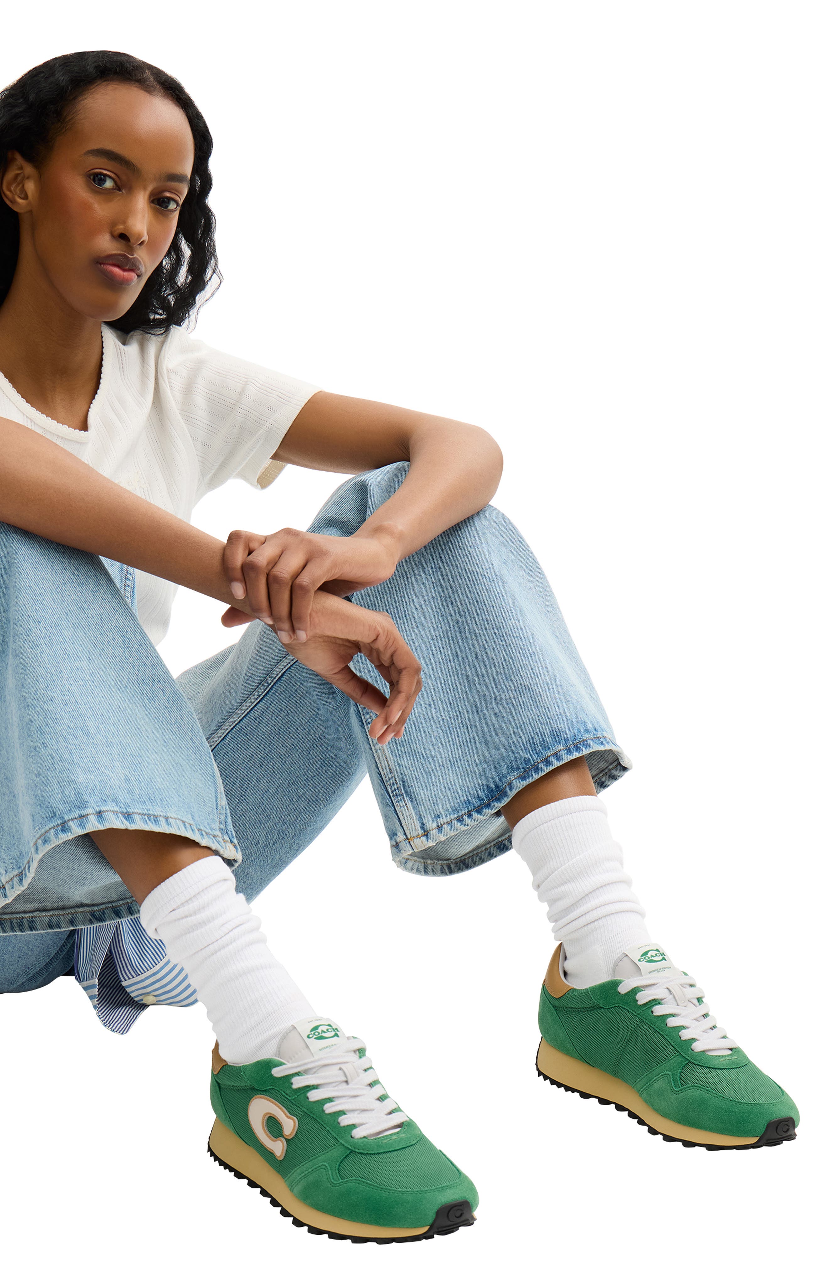 Retro Runner Sneaker, Alternate, color, SPORT GREEN