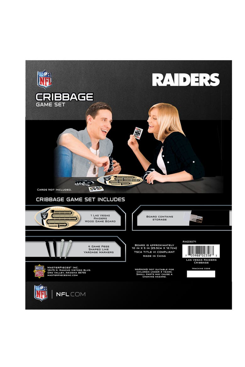 Las Vegas Raiders Cribbage, Alternate, color, Multicolor
