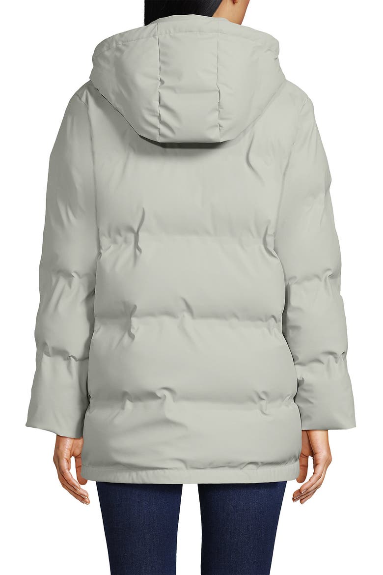 Squall Insulated Slicker Puffer Jacket, Alternate, color, Soft Silver