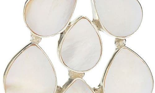 Samuel B. Mothe Of Pearl Chandelier Drop Earrings In White