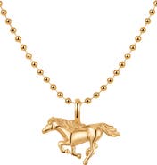 MADE BY MARY Fire Horse Bead Chain Necklace