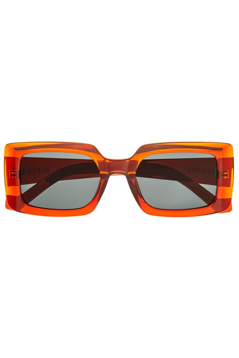 Miranda Polarized Sunglasses, Alternate, color, Orange/Black