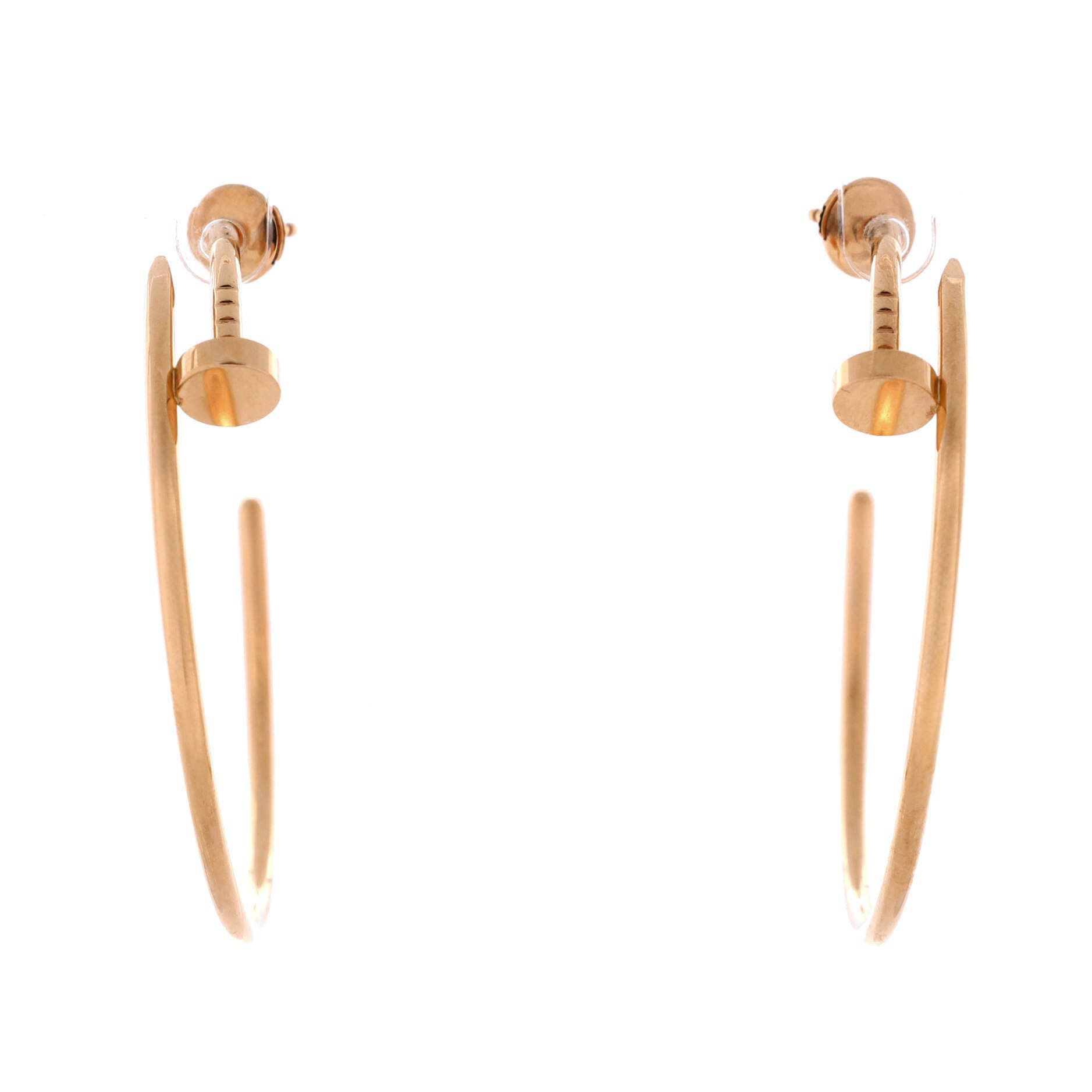 Juste un Clou Hoop Earrings 18K Rose Gold XL, Main, color, Metallic Gold