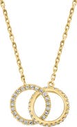EFFY 14K Yellow Gold & Diamond Linked Pendant Necklace - 0.24 ctw