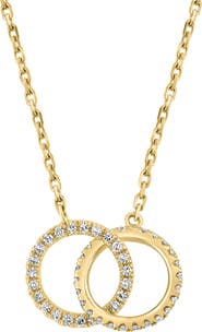 EFFY 14K Yellow Gold & Diamond Linked Pendant Necklace - 0.24 ctw