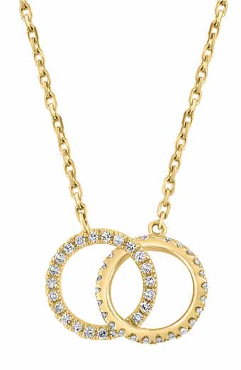 EFFY 14K Yellow Gold & Diamond Linked Pendant Necklace - 0.24 ctw