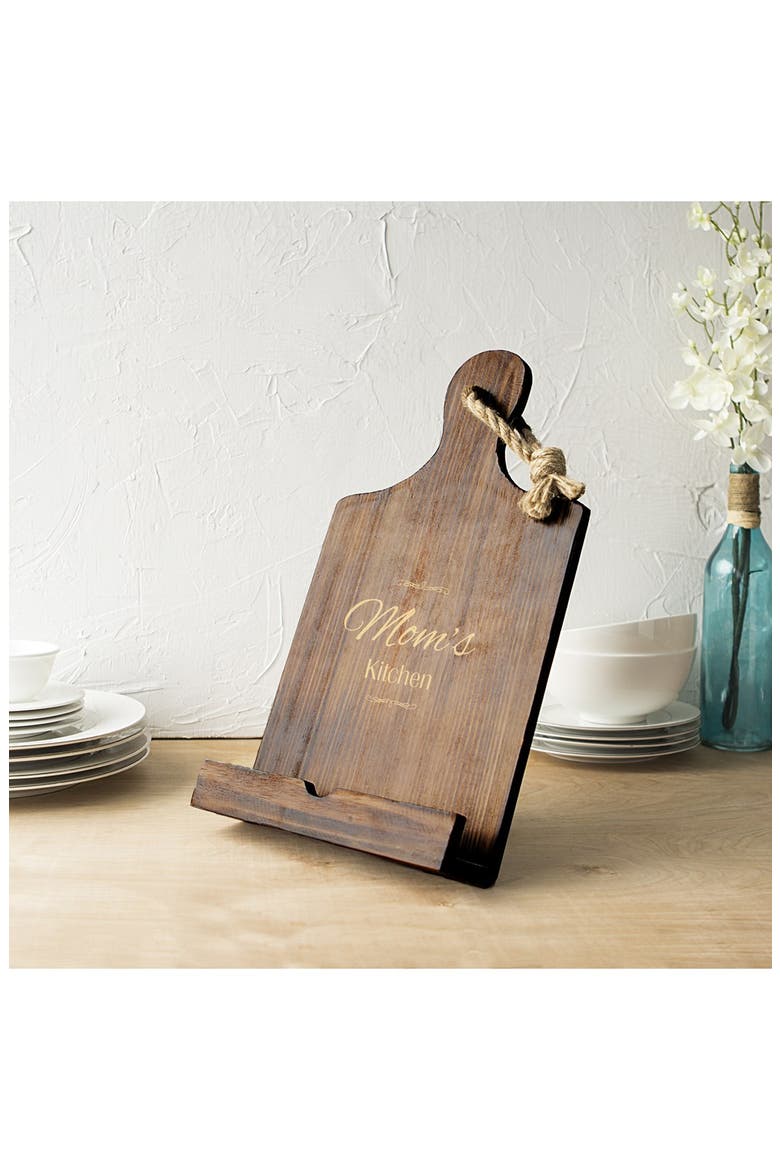 'Mother's Day' Wooden Tablet/Book Stand, Main, color, BROWN