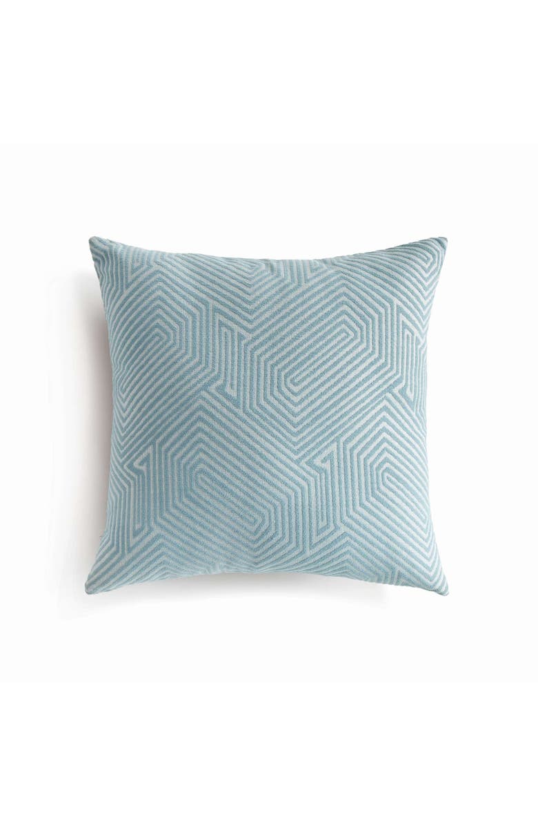 Napa Home & Garden Sora Square Indoor-Outdoor Pillow 20", Main, color, Blue