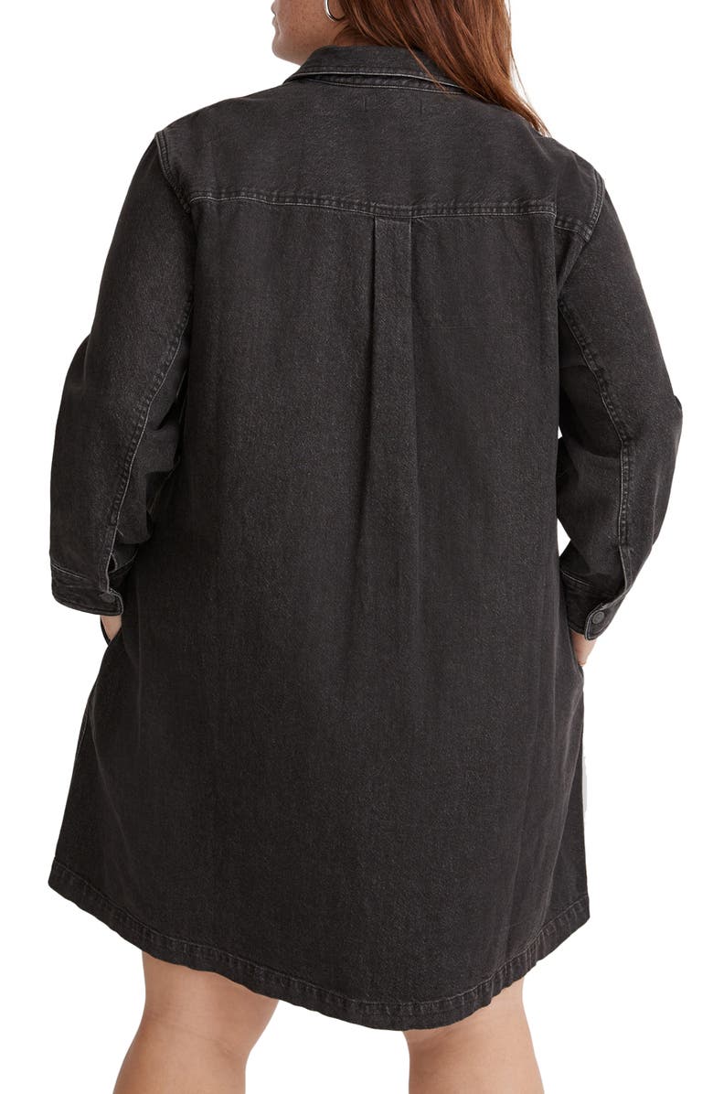 Madewell Oversize Denim Shirtdress, Alternate, color, 