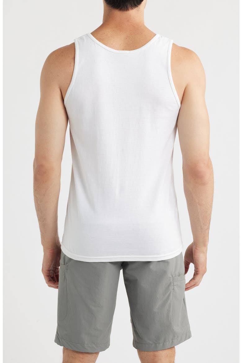 Go-To II Stock Cotton Tank, Alternate, color, WHITE